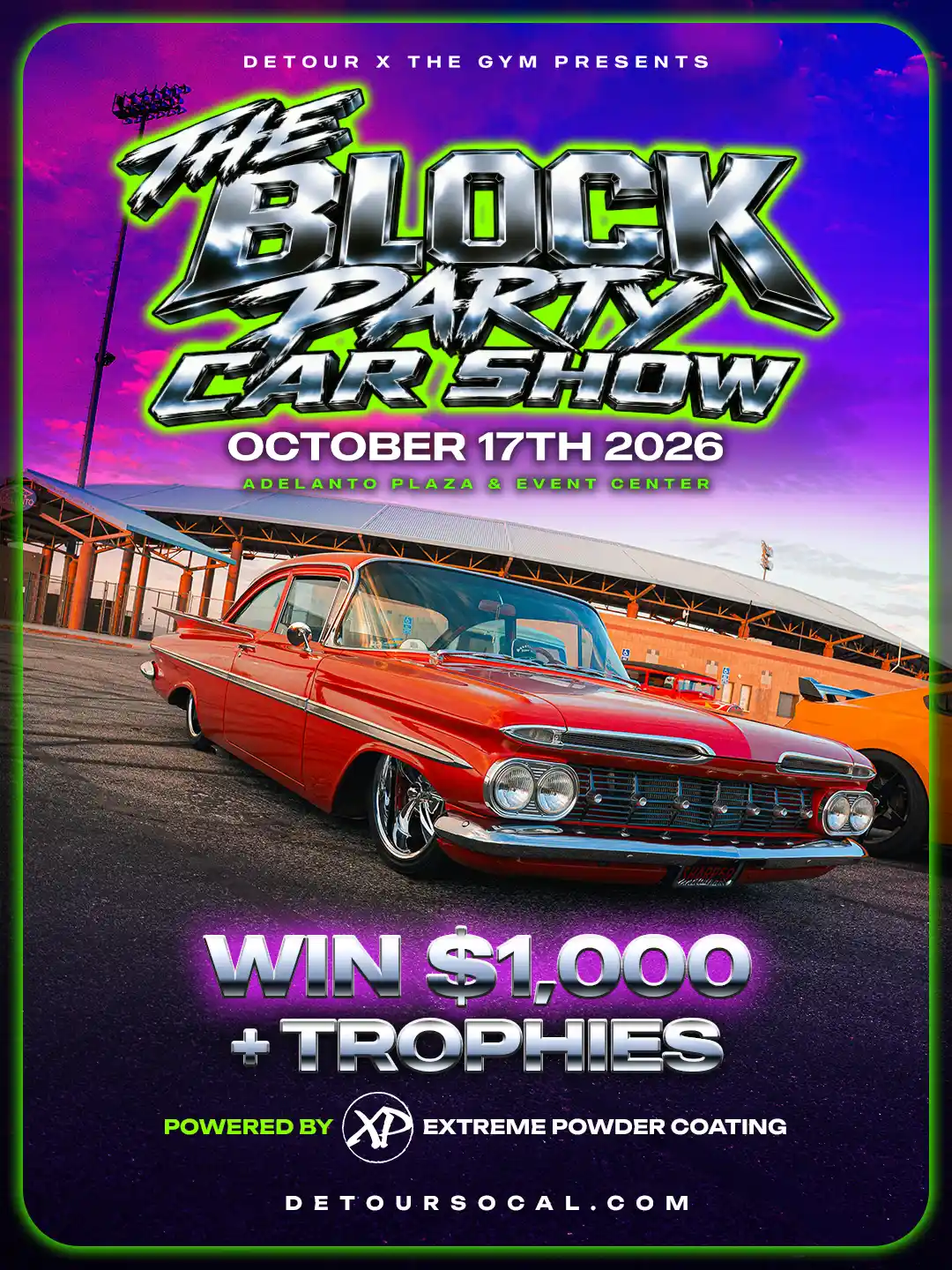 Detour - Block Party 2026 - Car Show Flyer 5